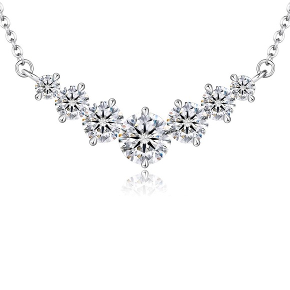 Gemalux Moissanite 2.8 Necklace - Picture 1 of 4